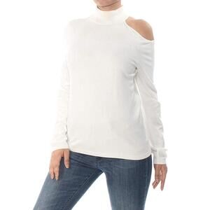 Inc International Concepts Womens One Shoulder Mock Neck Blouse Size S